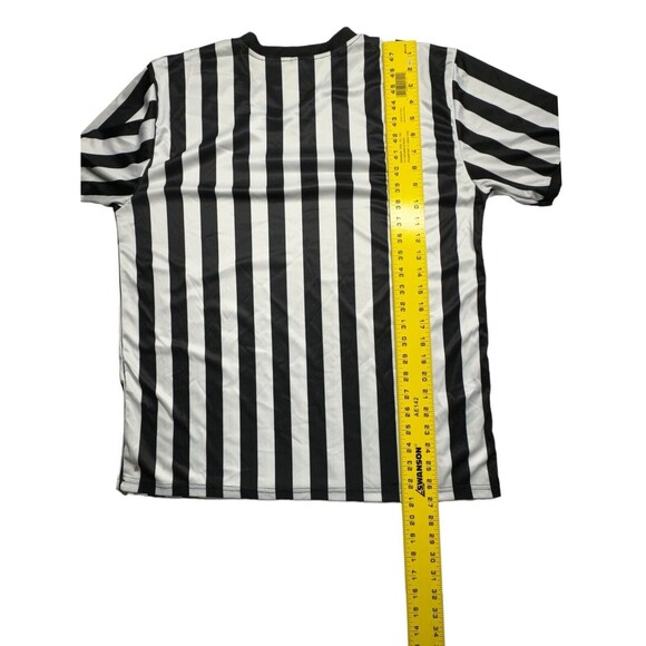 Referee‎ Shirt Unisex Large  Black & White Striped - Picture 7 of 9